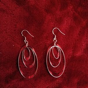 💜3 tear drop earrings